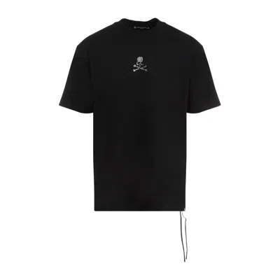 Mastermind Japan Wool T-shirt With Unique Skull Design And Adjustable Hem