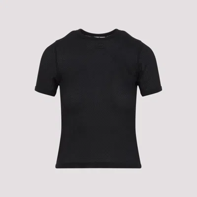 Courrèges T-shirts Black In Black