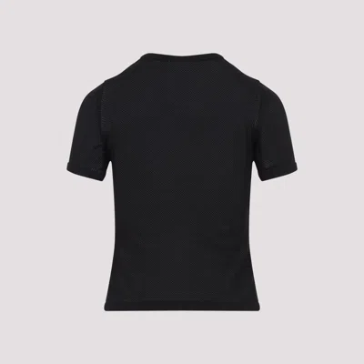 Courrèges T-shirts Black In Black