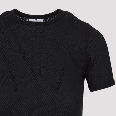 Courrèges T-shirts Black In Black