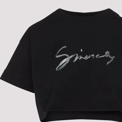 Givenchy Signature Logo Cropped T-shirt