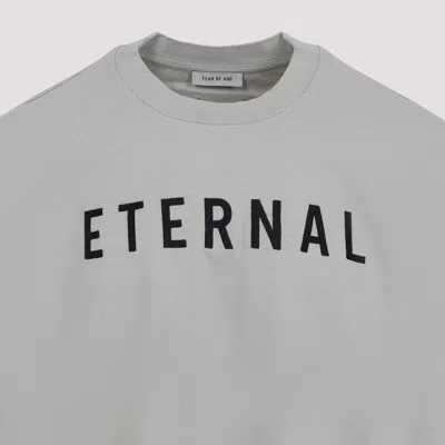 Fear Of God Dove Grey Cotton Eternal Long Sleeve Tee