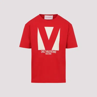 Valentino Crewneck Graphic Print T-shirt Logo