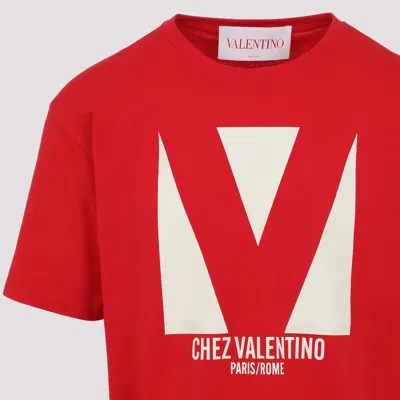 Valentino Crewneck Graphic Print T-shirt Logo