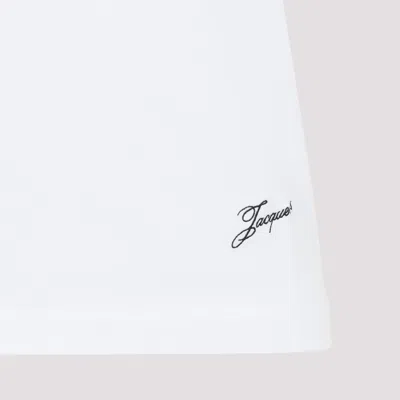 Jacquemus Raglan T-shirt With Red Sleeves And Subtle Logo