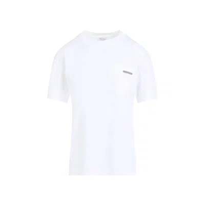 Brunello Cucinelli Chest Pocket Round Neck Short Sleeve T-shirt
