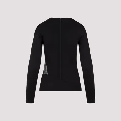 Givenchy Draped Top In Jersey And 4g Lace
