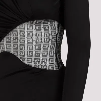 Givenchy Draped Top In Jersey And 4g Lace
