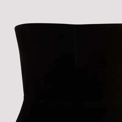 Tom Ford Velvet Strapless Top Fitted Silhouette In Black