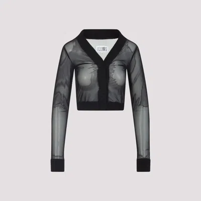 Mm6 Maison Margiela Mm6 By Maison Margiela Black Long Sleeves Top