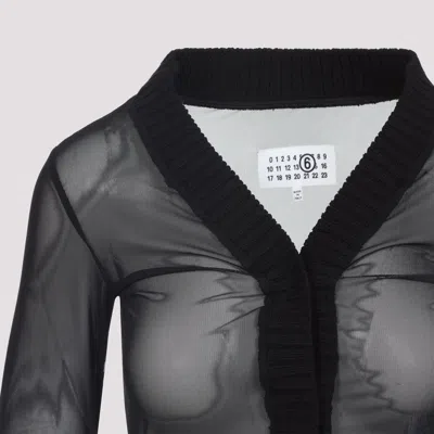 Mm6 Maison Margiela Mm6 By Maison Margiela Black Long Sleeves Top