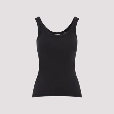 Lemaire Ribbed Tank Top In Black