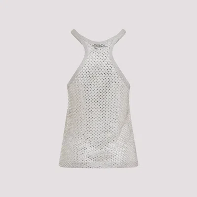 Tom Ford Lurex Knit Beige Viscose Top In Metallic