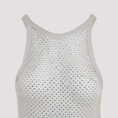 Tom Ford Lurex Knit Beige Viscose Top In Metallic