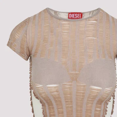 Diesel Contoured Knitwear Top With Modern Aesthetic