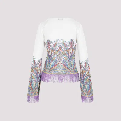 Etro Fringed Knitted Top