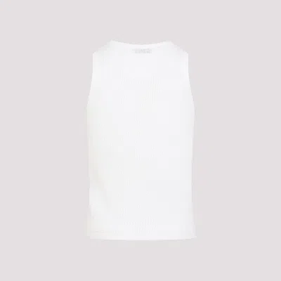 Dries Van Noten Sleeveless Textured Top With Clean Silhouette