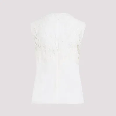 Fabiana Filippi Sleeveless Silk Lace Top