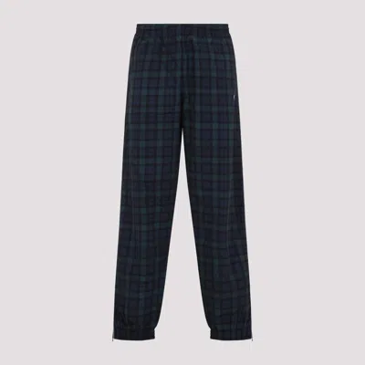 Martine Rose Track Pants With Check Pattern And Cuffed Hem