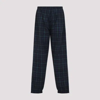 Martine Rose Track Pants With Check Pattern And Cuffed Hem