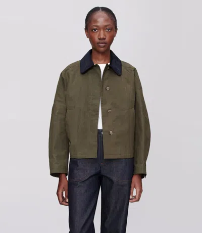 Apc A.p.c. "becca" Jacket In Green