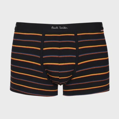 Paul Smith Striped Logo-detail Boxer In Black