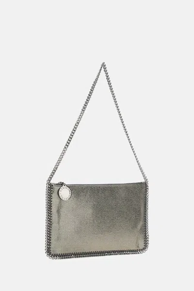Stella Mccartney Falabella Pochette Bag In Silver