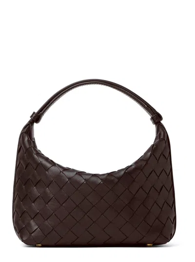 Bottega Veneta 'candy Wallace' Brown Handbag With Intrecciato Motif In Leather Woman