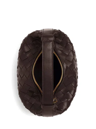 Bottega Veneta 'candy Wallace' Brown Handbag With Intrecciato Motif In Leather Woman