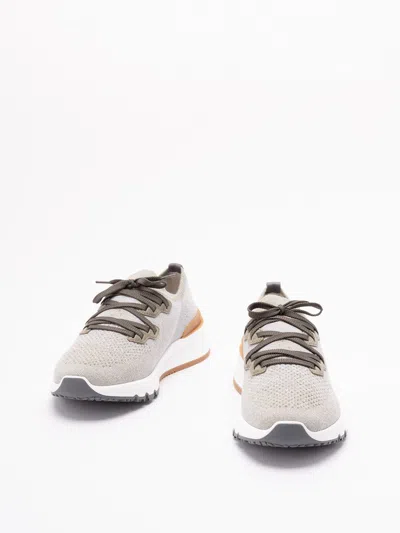 Brunello Cucinelli Knit Sneakers In Nude