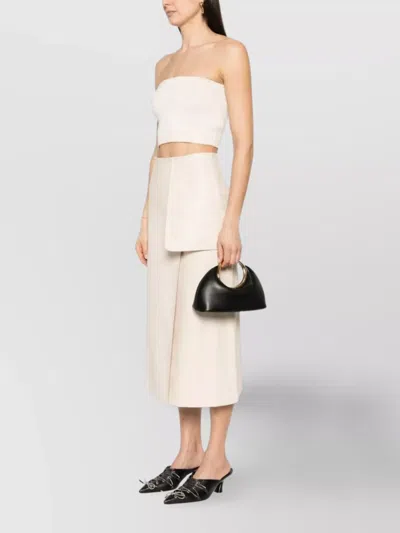 Jacquemus The Calino Small Leather Clutch In Black