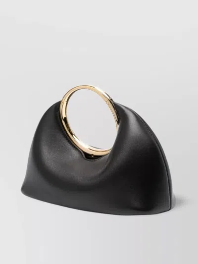 Jacquemus The Calino Small Leather Clutch In Black
