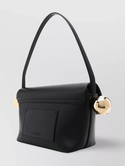Jacquemus Le Rond Carre Leather Shoulder Bag