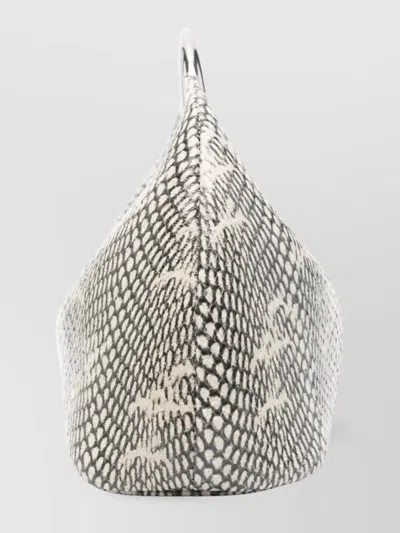 Jacquemus Small Calino Snake-embossed Leather Top Handle Bag