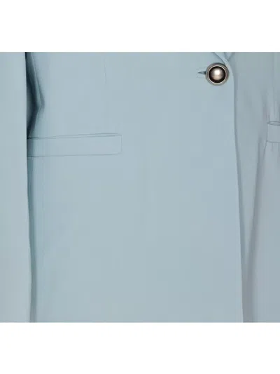 Pinko Cady Single-breasted Jacket In Blue