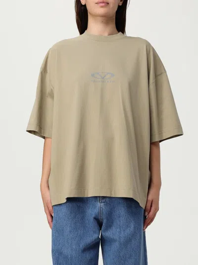 Vetements T-shirt  Woman Color Beige In Brown
