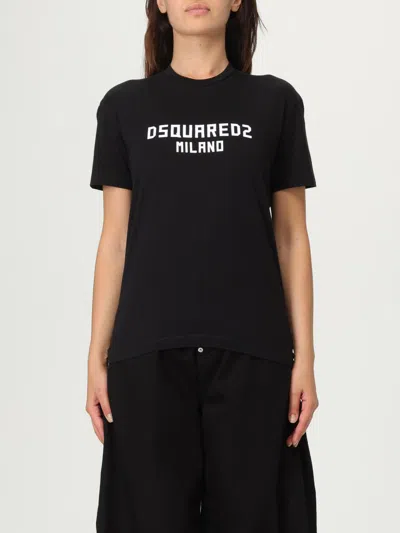 Dsquared2 Logo-print T-shirt In Black