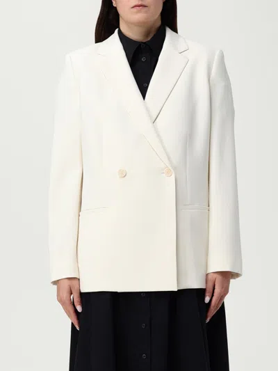 Theory White Relaxed Db Blazer In Neutral