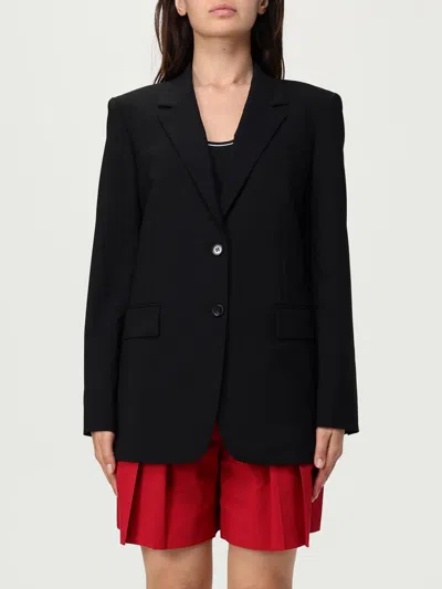 Theory Jacket  Woman Color Black In Black
