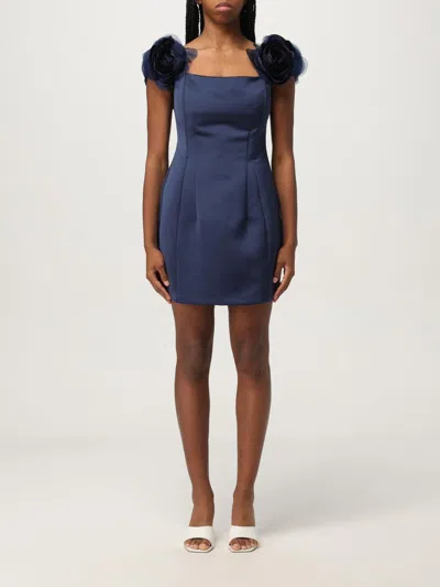 Elisabetta Franchi Mini Dress In Blue