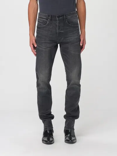 Purple Jeans  Men Color Black In Black