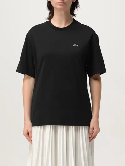 Lacoste T-shirt With Logo In Black