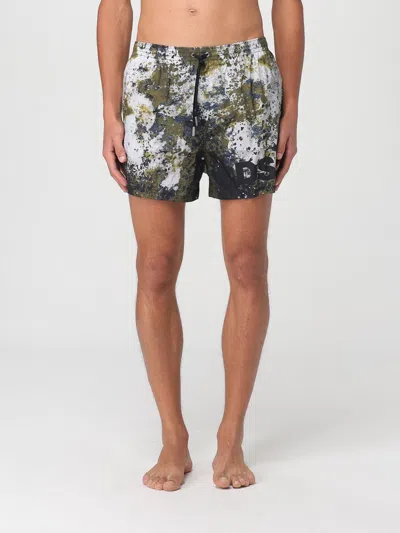 Dsquared2 Canadian Camouflage Swim Shorts In Green