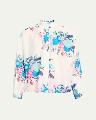 Alix Of Bohemia Poet Berry Jackfruit Blouse In Multi