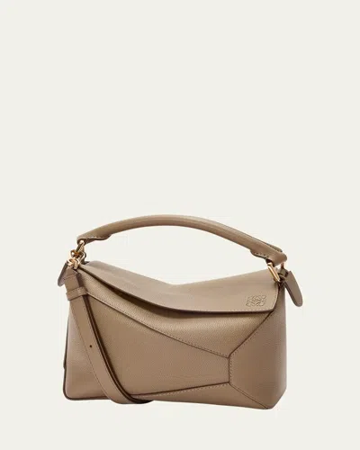Loewe Puzzle Edge Small Top-handle Bag In Soft Grained Leather