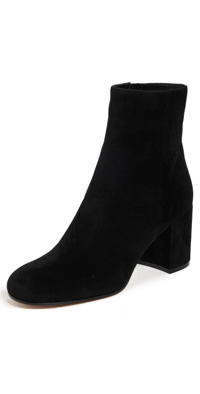 Gianvito Rossi Block Heel Ankle Boots With Suede Finish