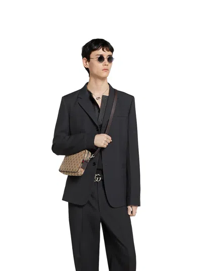 Gucci Gg Small Shoulder Strap Crossbody Bags Brown In Neutral