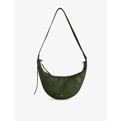 Khaite Womens Bottle Green Augustina Small Leather Cross Body Bag