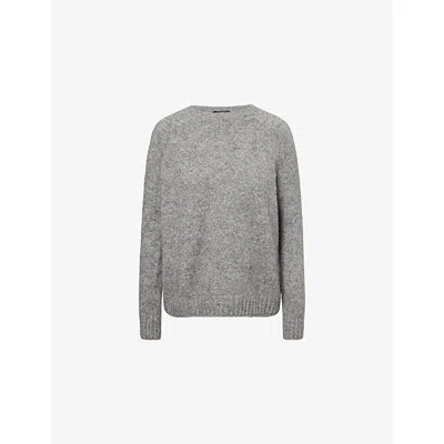 Weekend Max Mara Melange Grey Alpaca Blend Oversize Ghiacci Sweater