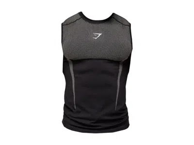 Pre-owned Gymshark Men's  Onyx 5.0 Tank In Black/light Grey In Multi